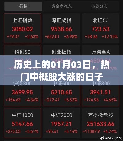 熱門中概股大漲的日子，歷史一月三日回顧